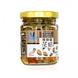 即食杏鲍菇花蛤罐头辣味120g蛤蜊麻辣花甲